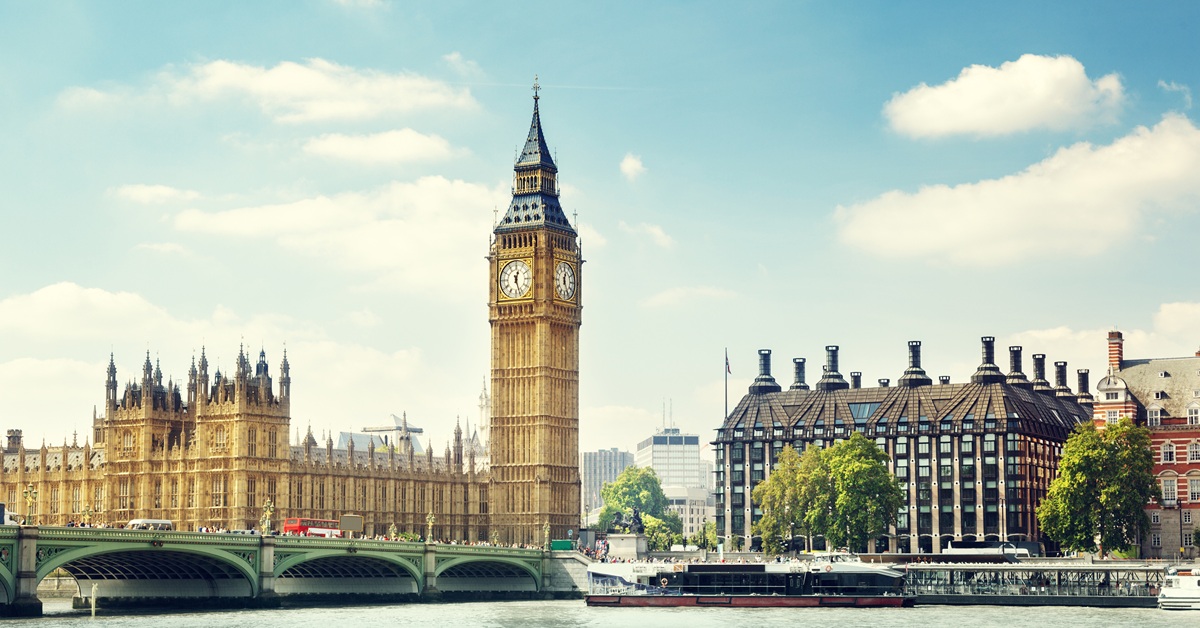 Skyline of UK with Big Ben
