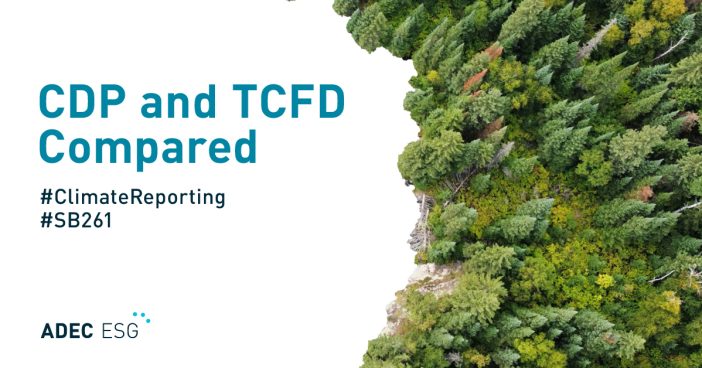 CDP and TCFD Compared_Blog Image