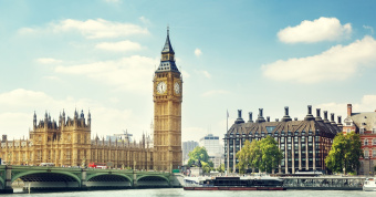 Skyline of UK with Big Ben
